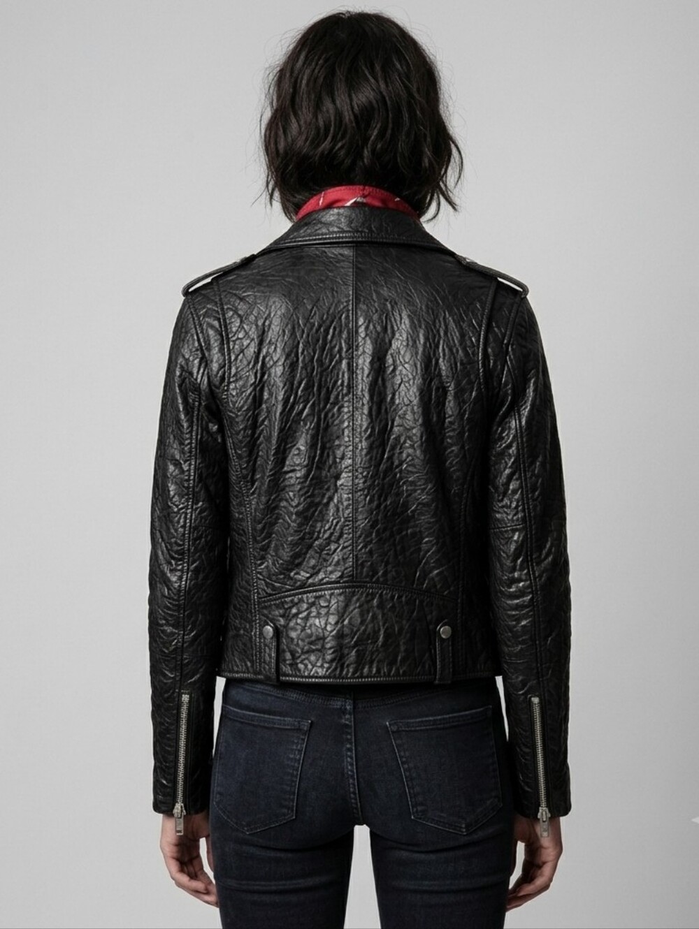 Zadig & Voltaire Leather Moto Jacket - Picture 2 of 14